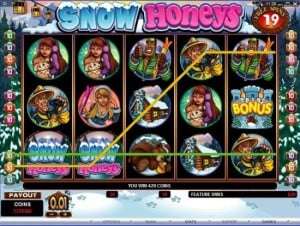 snow honeys slot machine 550x414 300x226